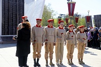 Тюменцы возложили венки к Вечному огню мемориального комплекса «Память». Фоторепортаж