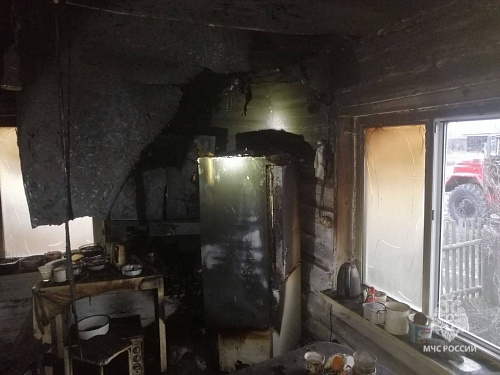 В Ярковском районе при пожаре в частном доме погиб человек