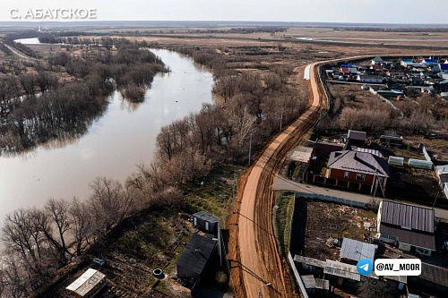 Штормовое предупреждение в Абатском: река Ишим может подняться до 960 сантиметров