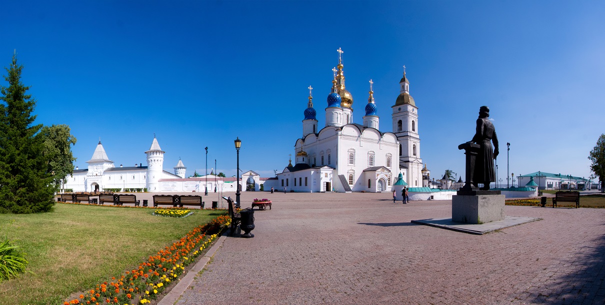 Софийско Успенский собор в Тобольске вектор