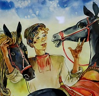Автор иллюстраций к «Коньку-Горбунку» Ольга Трофимова придумала сюжетов на двухтомник
