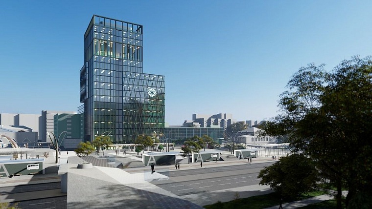 Обзорная площадка, музей торговли и бассейн. Каким будет новый 10-этажный центр рядом с ЦУМом