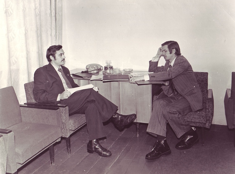 Подготовка к очередной отчетно-выборной конференции с представителем обкома ВЛКСМ Николаем Хакимовым