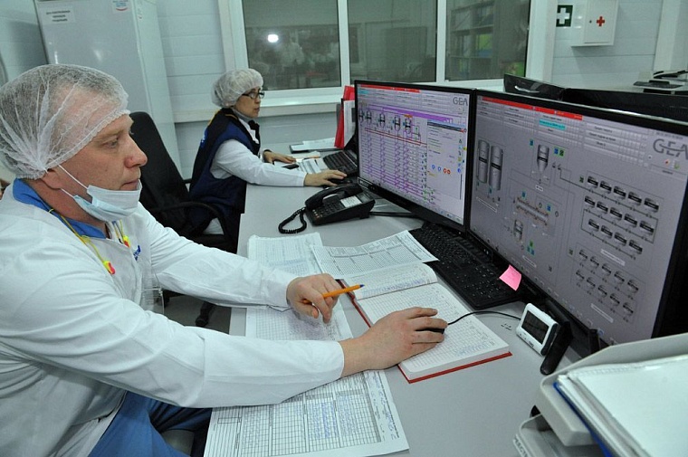 В Тюменской области Danon открыл новый цех по производству творога