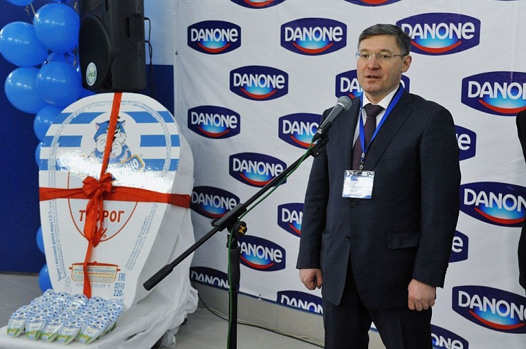 В Тюменской области Danon открыл новый цех по производству творога
