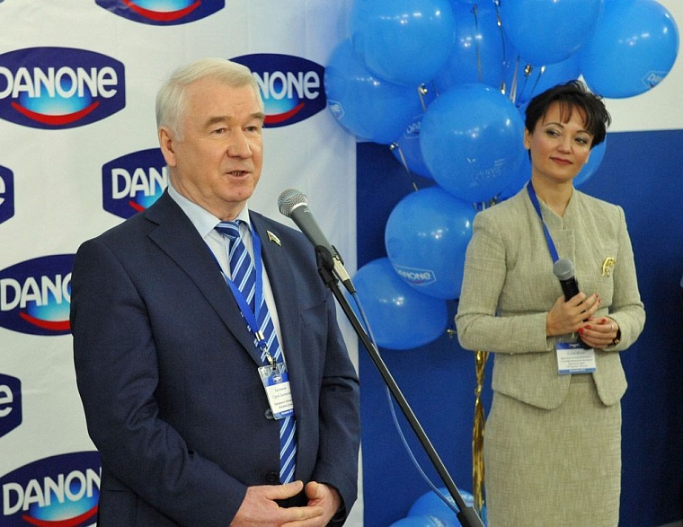 В Тюменской области Danon открыл новый цех по производству творога