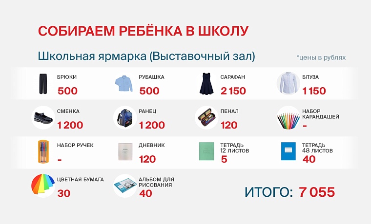 Где дешевле: собираем ребенка в школу в Тюмени