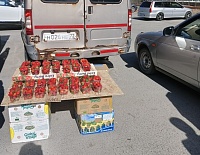 Более 450 кг овощей и фруктов изъяли у уличных торговцев в Тюмени