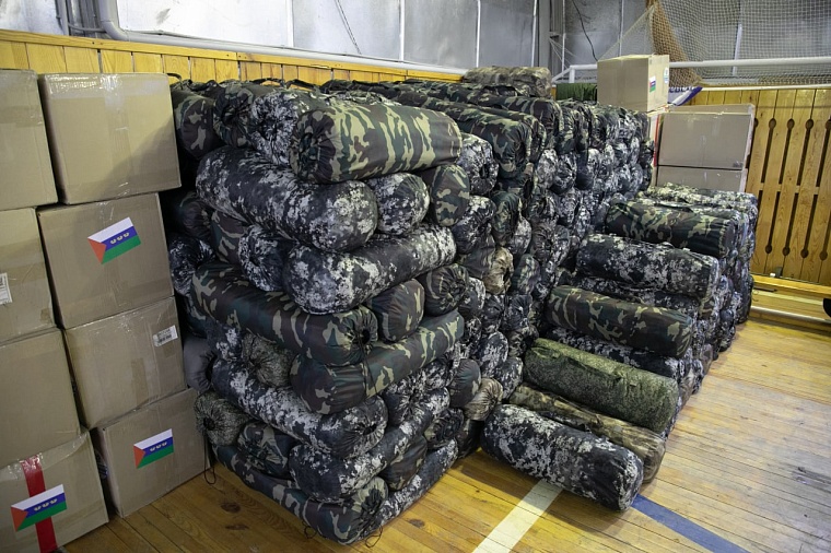 В Тюмени прошла отгрузка амуниции и дополнительного оборудования тюменским подразделениям