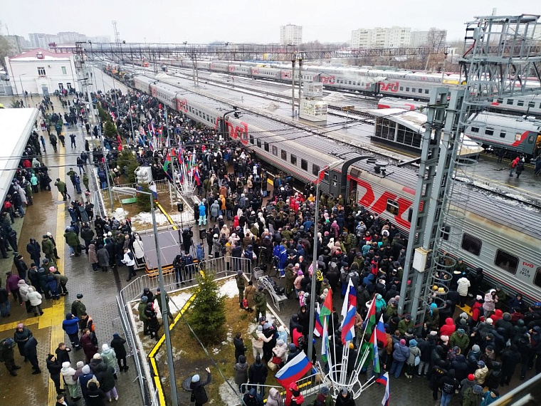 "Попробуй не вернись!" Из Тюмени отправили очередной эшелон с мобилизованными