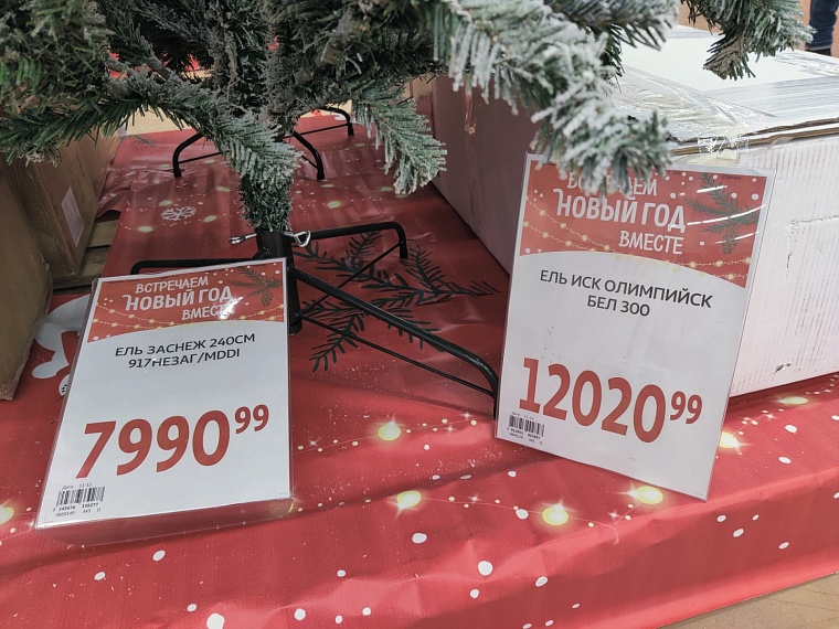 «Елки-2022». Где и почем в Тюмени искусственные символы Нового года