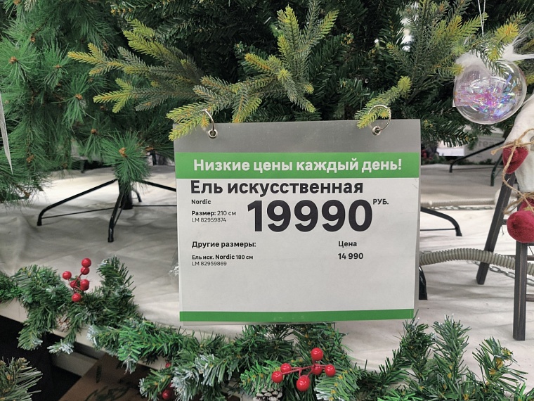 «Елки-2022». Где и почем в Тюмени искусственные символы Нового года