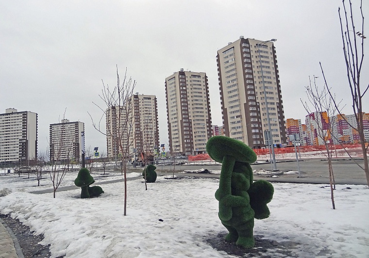 Отмеченный Минстроем РФ сквер Вьюжный стал одним из любимых уголков для отдыха