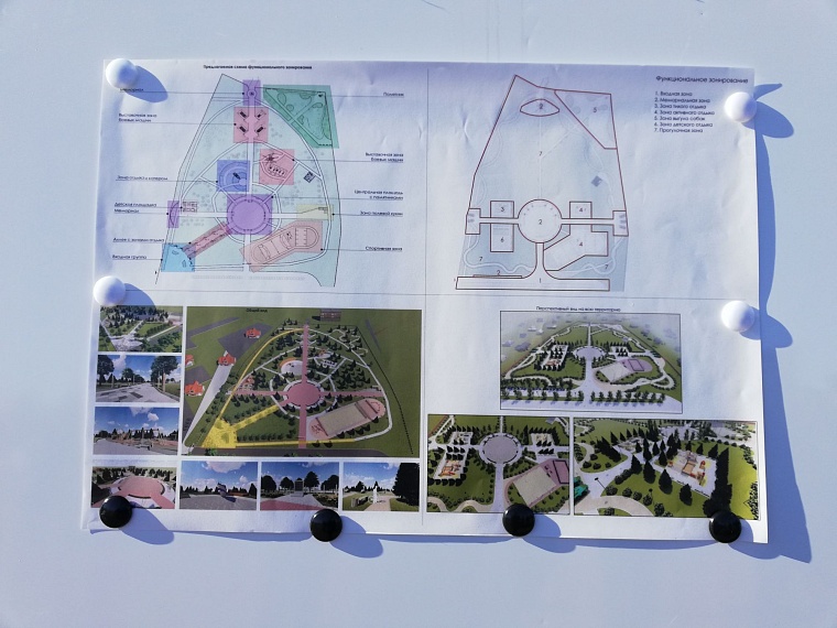 Спортивная зона, площадки для отдыха, полевая кухня: в Тюмени ветеранам представили, как может быть благоустроен сквер Пограничников