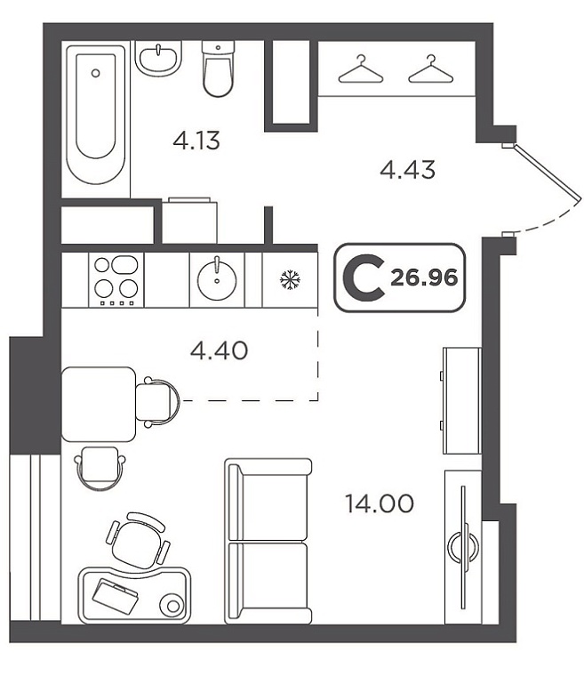 Жилье для "начинающих": рейтинг бюджетных квартир-студий в Тюмени