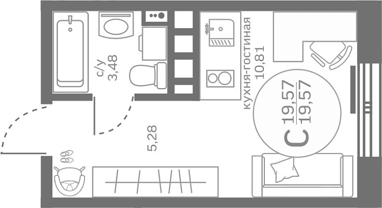 Жилье для "начинающих": рейтинг бюджетных квартир-студий в Тюмени