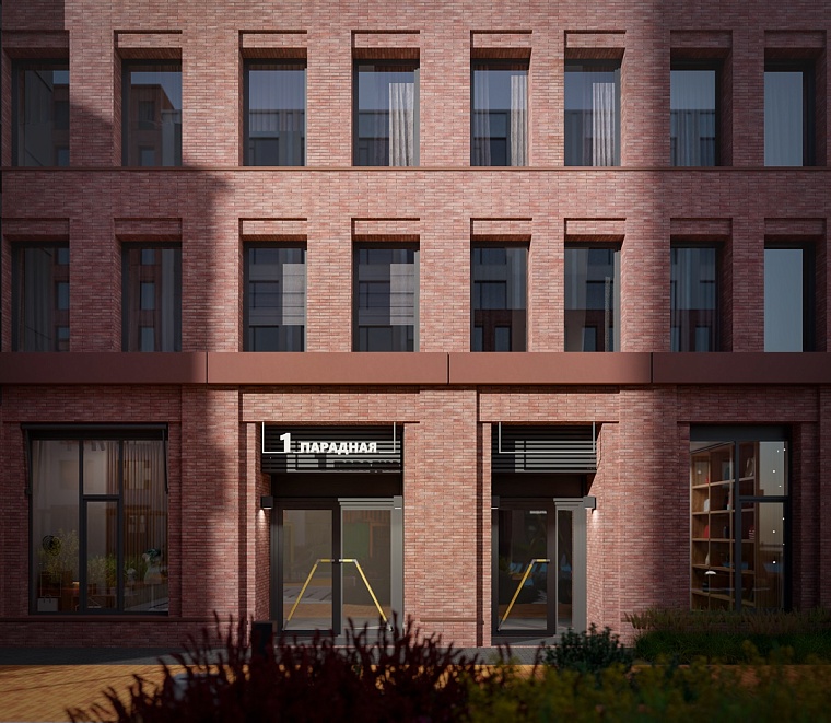 Вид парадных «Дома на Ямской»