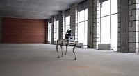Робот-собака проверил ход строительства производственного объекта "Газпромнефти" в Тюмени