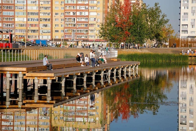 В Тюмени закончилось благоустройство у озера Тихого