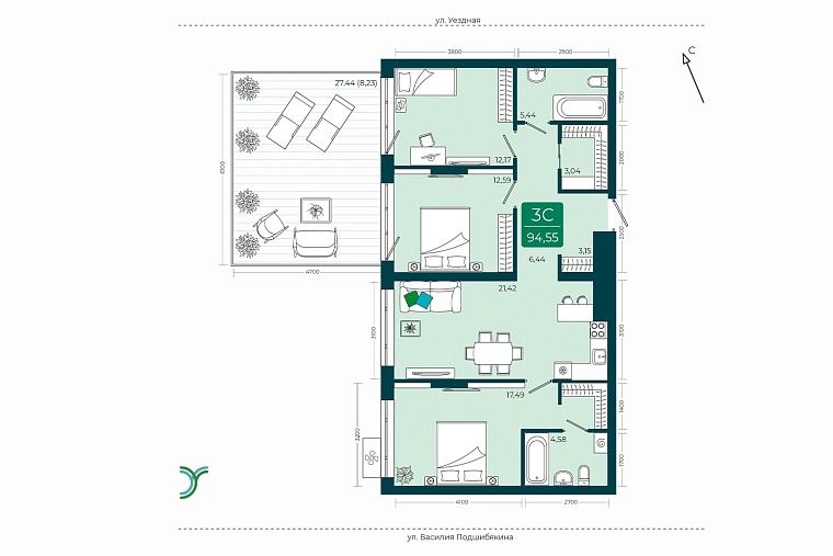 В Тюмени набирают популярность пентхаусы с террасами и видовые квартиры