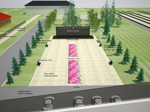 В Ишиме благоустроят территорию у памятника погибшим в войну работникам механического завода