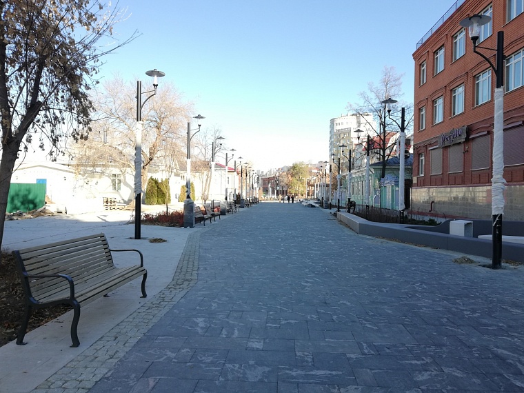 Благоустройство на улице Дзержинского закончат в 2022 году