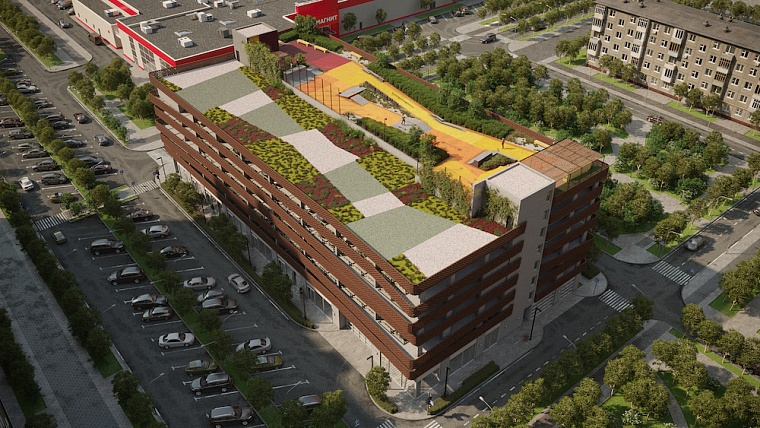 В Тюмени на крыше семиэтажного паркинга построят скейт-парк