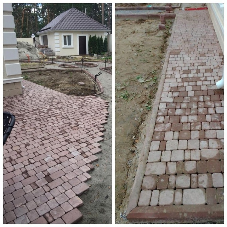 Благоустраиваем участок дома. Примеры преображения с помощью тротуарной плитки