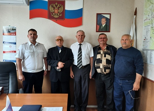 Один из первых начальников ГАИ Тюменского района побывал на месте службы