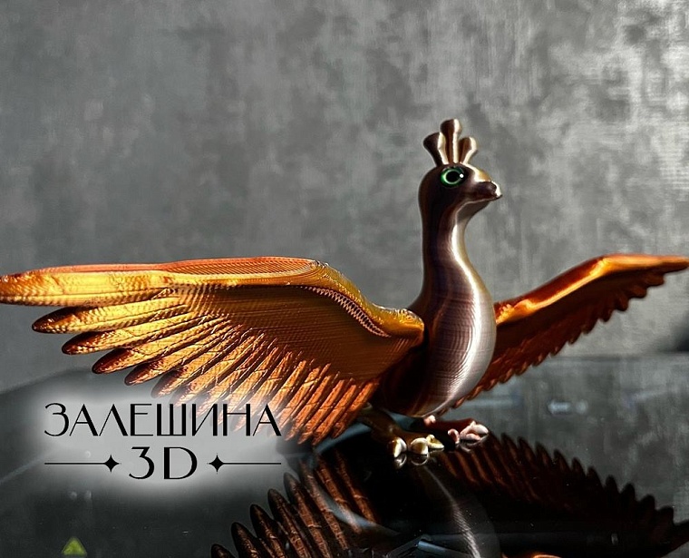 Тоболячка напечатала Жар-птицу на 3D-принтере