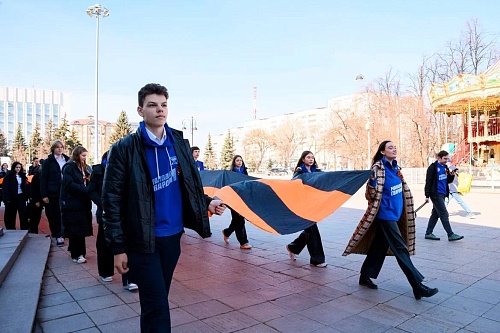 Где в Тюмени будут раздавать георгиевские ленточки