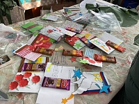 Аромашевские школьники отправили письма и открытки участникам СВО