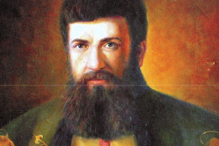 Владимир Атласов. Художник А. В. Ковалев. Портрет хранится в коллекции Камчатского краевого художественного музея