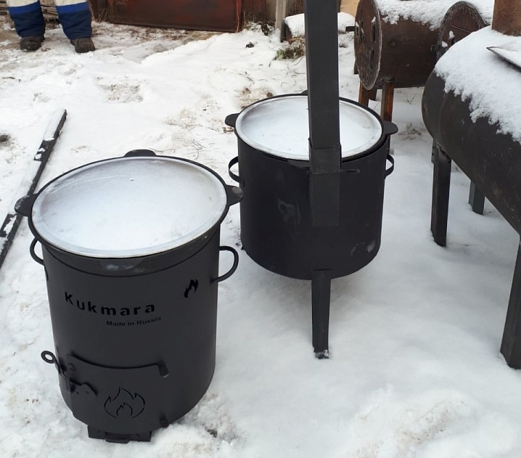 Жители Армизонского района отправили мобилизованным печки-буржуйки