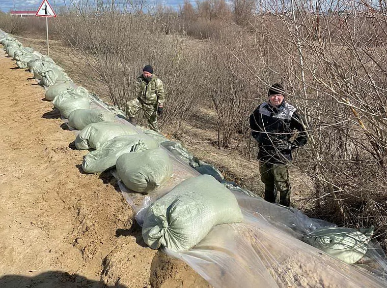 На дороге Ильинка - Афонькино в Казанском районе мост не пострадал