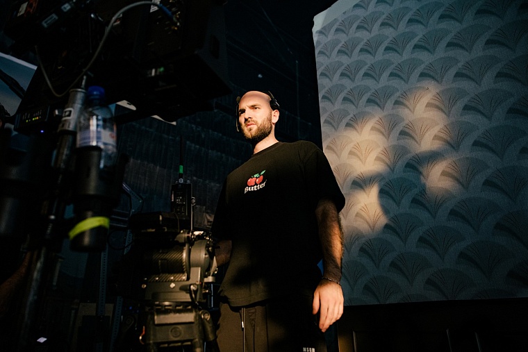 На съемочной площадке