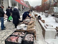 С начала ноября с уличных прилавков Тюмени вывезли более 780 кг рыбы