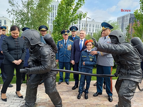 В Тюмени торжественно открыли бульвар Пожарных и Спасателей