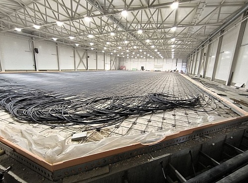 Крытый ледовый каток в Тюмени строят из материалов местного производства