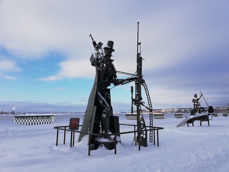 Набережная имени зодчего Семена Дудина в Ижевске. Фото: Вслух.ру