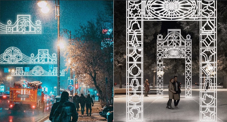 «Тюмень – врата Сибири»: на Новый год в городе установят светящиеся арки и ковры