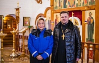 Певица Татьяна Буланова посетила храм в Карелии