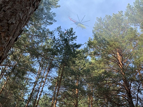 К тушению пожаров в Тюменской области привлечено четыре вертолета и самолет Ил-76