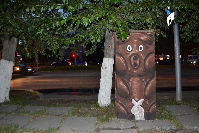 Тюмень в рисунках уличных художников