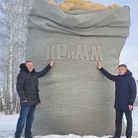 В Упорово Тюменской области поставили памятник картошке