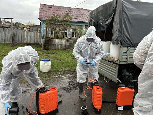 Районы Тюменской области получили около трех тонн спецсредств для обработки после паводка