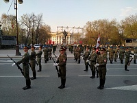 В Тюмени прошла репетиция парада Победы