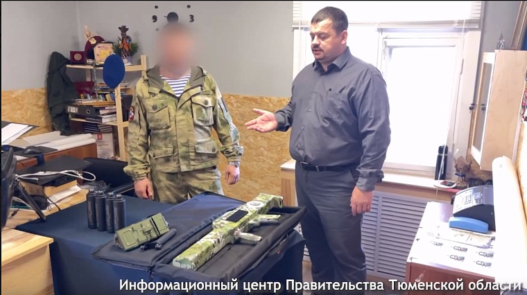 Боец тюменского батальона "Ермак" доставит на передовую СВО глушитель для дронов