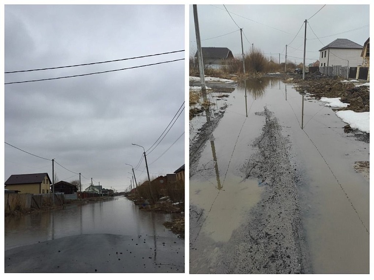 С наступлением тепла тюменские окраины утопают в лужах