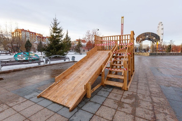 Самая высокая горка в Тюмени – высотой 6,6 метра